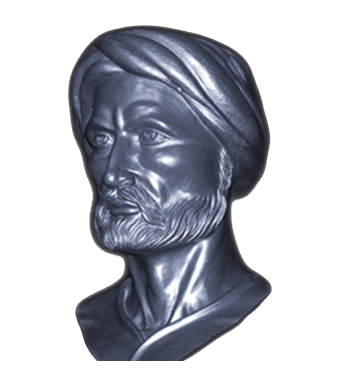 Portrait sculptural d'Ibn Khaldoun, savant et historien tunisien du XIVᵉ siècle